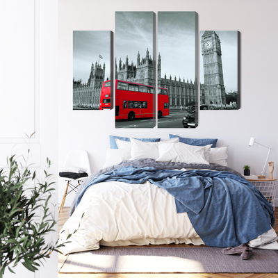 Ljuddämpande tavla - Red London bus