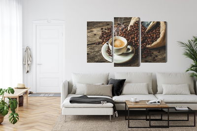 Ljuddämpande tavla - A cup of hot coffee