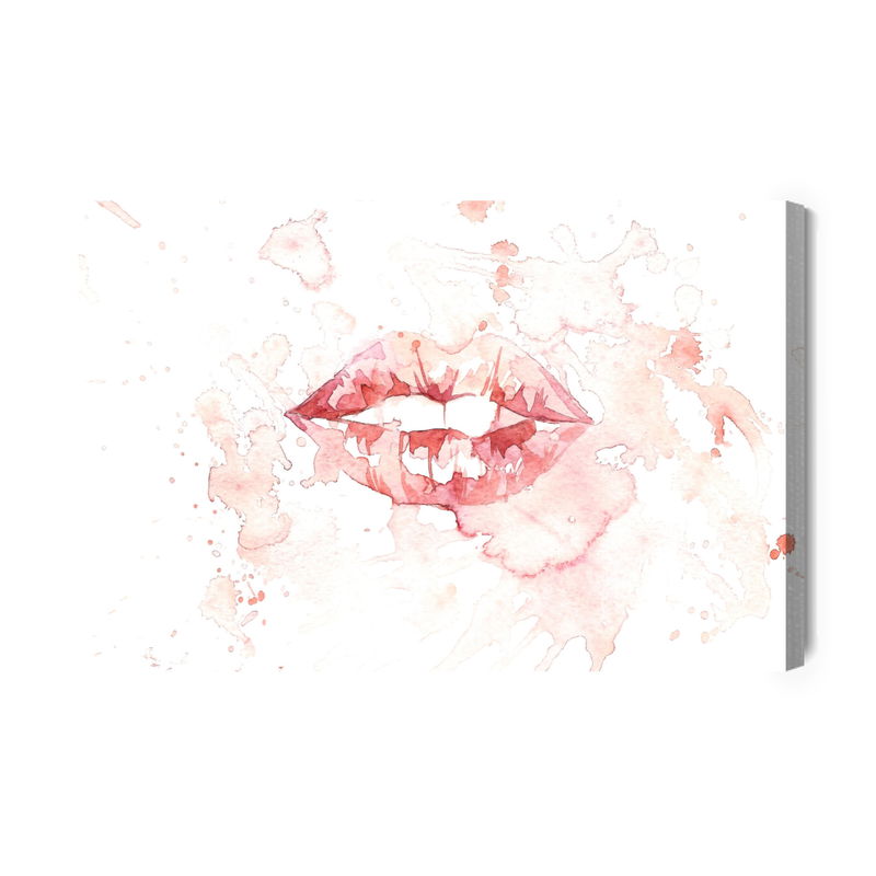 Ljuddämpande tavla - Mouth in watercolor