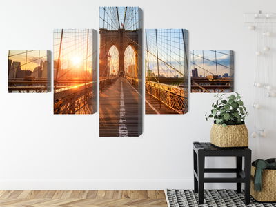 Ljuddämpande tavla - Brooklyn bridge in New York