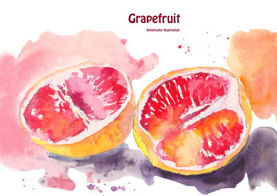 Ljuddämpande tavla - Grapefruit painted