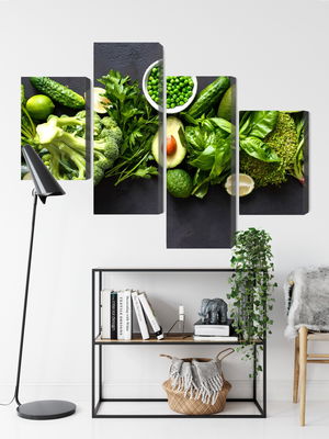 Ljuddämpande tavla - Green vegetables