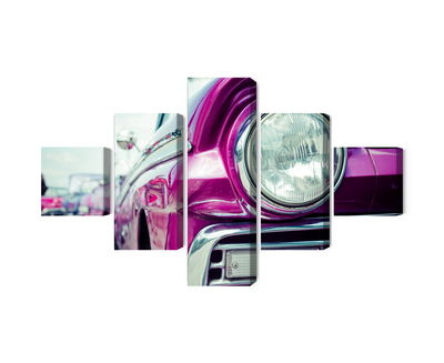 Ljuddämpande tavla - Retro style car headlight