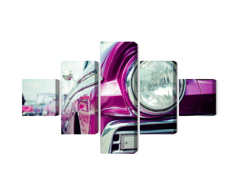 Ljuddämpande tavla - Retro style car headlight