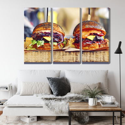 Ljuddämpande tavla - Vegan burgers