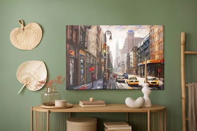 Ljuddämpande tavla - 3d view of New York street