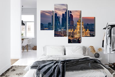 Ljuddämpande tavla - Aerial view of the moscow