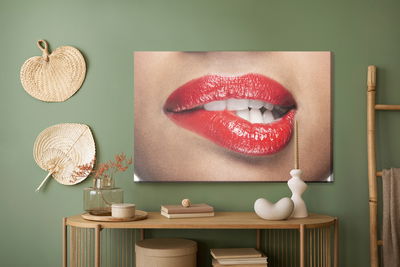 Ljuddämpande tavla - Alluring lips