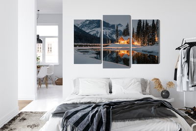 Ljuddämpande tavla - Emerald lake in Canada