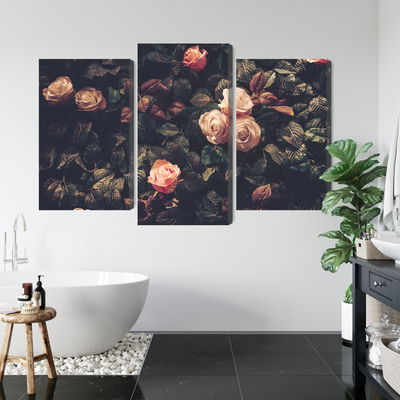 Ljuddämpande tavla - Pastel roses in vintage style