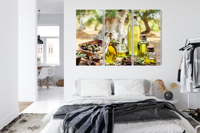 Ljuddämpande tavla - Oil bottles