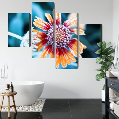 Ljuddämpande tavla - Rudbeckia flowers covered