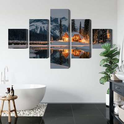 Ljuddämpande tavla - Emerald lake in Canada