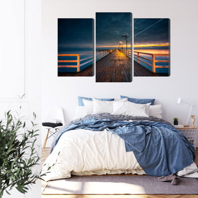 Ljuddämpande tavla - Evening view of the wooden