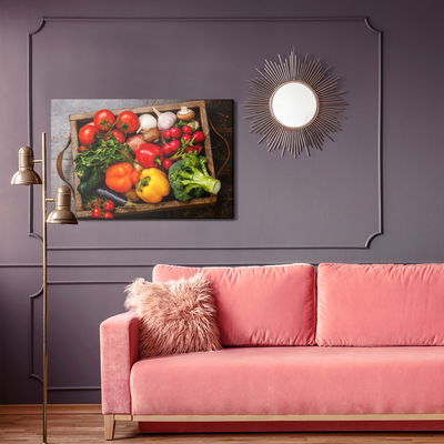 Ljuddämpande tavla - A box of vegetables