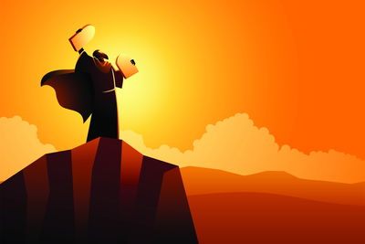 Ljuddämpande tavla - Moses and the ten