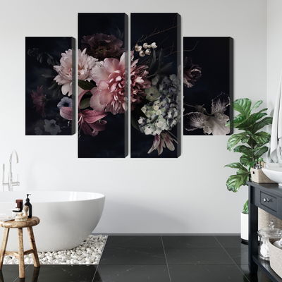 Ljuddämpande tavla - Flowers in vintage style