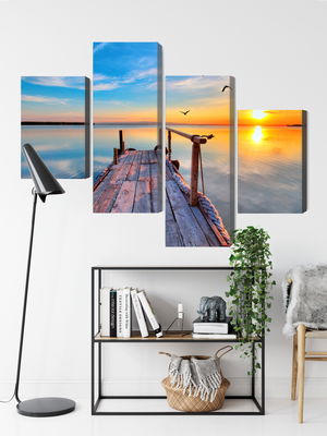 Ljuddämpande tavla - West by the lake