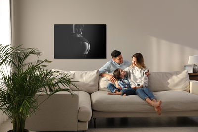 Ljuddämpande tavla - Woman in partial shade