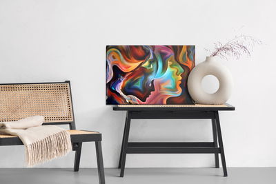 Ljuddämpande tavla - Abstract faces