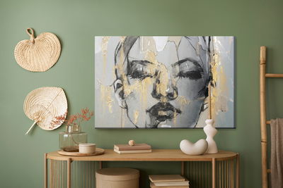 Ljuddämpande tavla - Artistic portrait of a woman