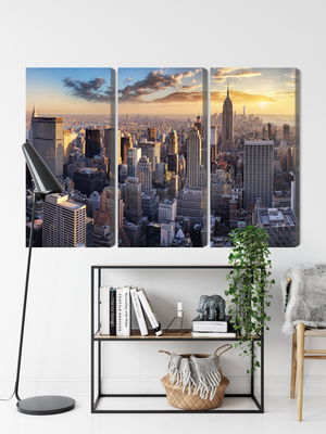 Ljuddämpande tavla - 3d panorama of New York city