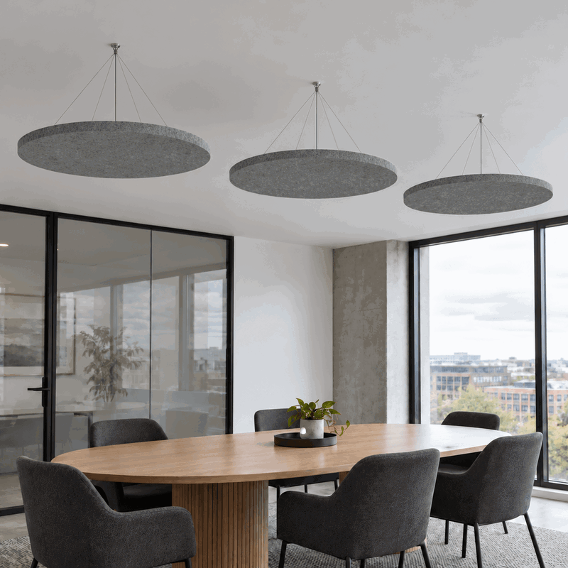 Ljudabsorbering till tak - PES circle ceiling