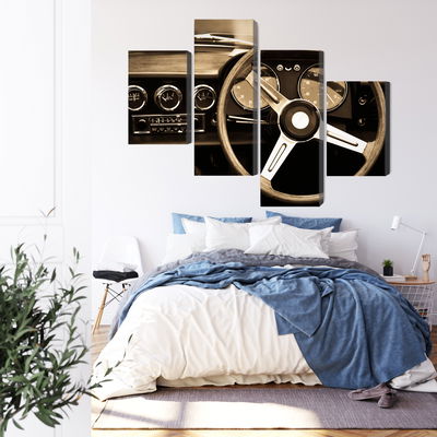 Ljuddämpande tavla - The dashboard of an antique