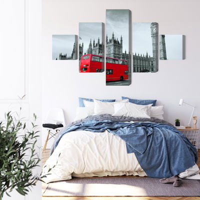 Ljuddämpande tavla - Red London bus