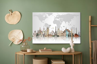Ljuddämpande tavla - Famous buildings