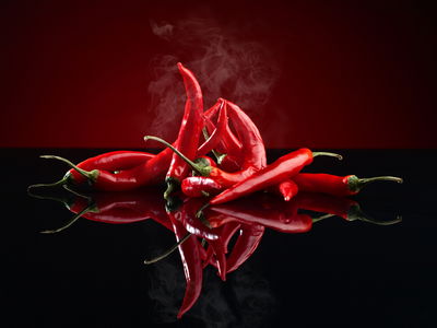 Ljuddämpande tavla - Red chili peppers