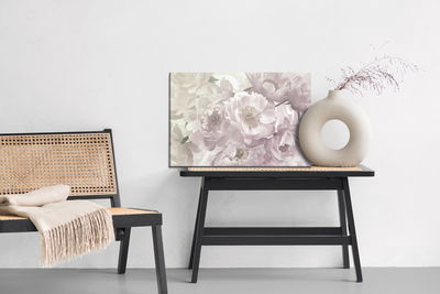 Ljuddämpande tavla - Nature with peony roses