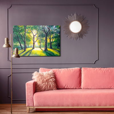 Ljuddämpande tavla - Forest in the morning