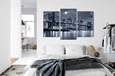 Ljuddämpande tavla - Night panorama of New York