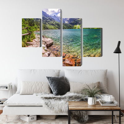 Ljuddämpande tavla - 3d view of the lake