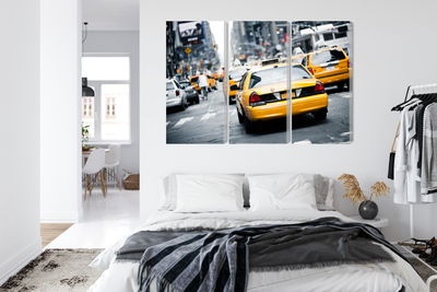 Ljuddämpande tavla - Taxis on the streets of new