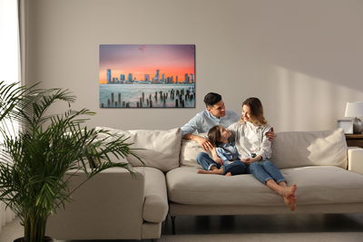 Ljuddämpande tavla - Hudson river, Usa