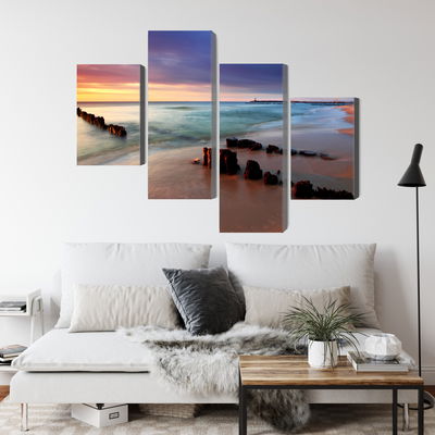 Ljuddämpande tavla - Sunrise over the baltic sea