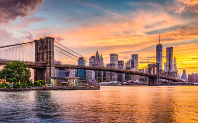 Ljuddämpande tavla - New York city panoramic