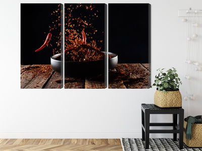 Ljuddämpande tavla - Cayenne pepper in flight