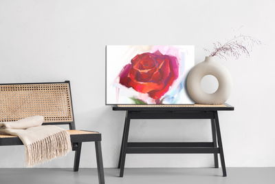 Ljuddämpande tavla - Rose as painted