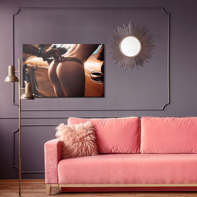 Ljuddämpande tavla - Woman in underwear against