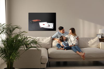 Ljuddämpande tavla - Poker cards and chips