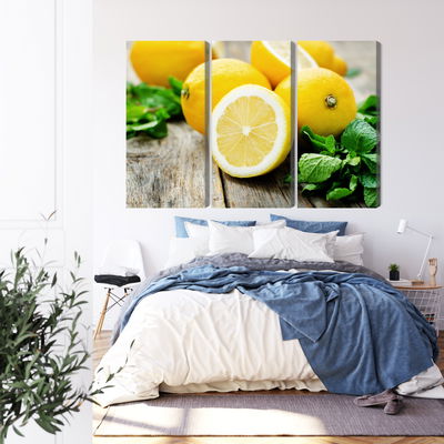 Ljuddämpande tavla - Lemon with mint