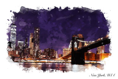 Ljuddämpande tavla - The brooklyn bridge