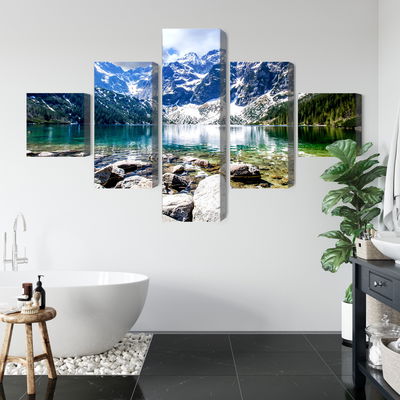 Ljuddämpande tavla - Lake morskie oko 3d