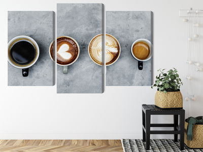 Ljuddämpande tavla - Cups with coffee