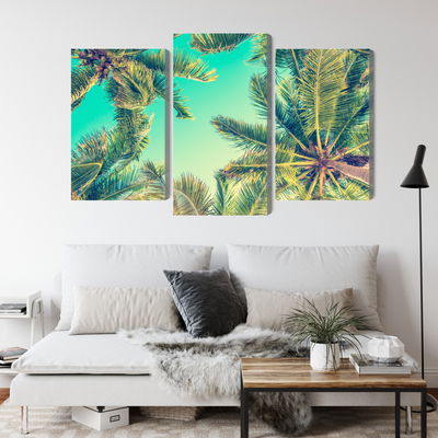 Ljuddämpande tavla - Bottom view of the palm trees