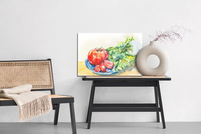 Ljuddämpande tavla - Tomato with lettuce
