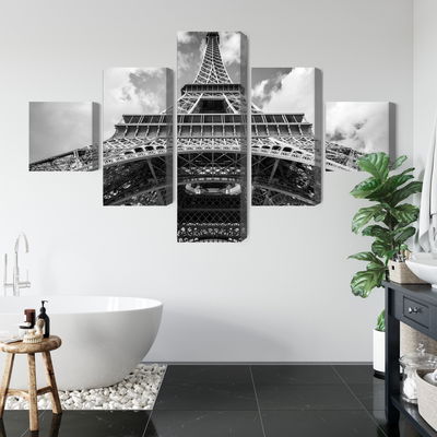 Ljuddämpande tavla - Paris eiffel tower black